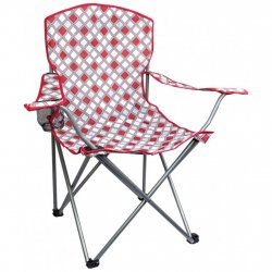 Buy HIGHLANDER Moray Camp Chair /Arms Red Check
