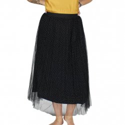 Buy LILI SIDONIO Woven Skirt W /Black
