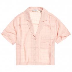 Buy SUPERDRY Fleur Resort Shirt W /Pink Check