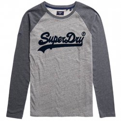 Buy SUPERDRY Vl Ac Raglan Ls Top /athletic grey marl