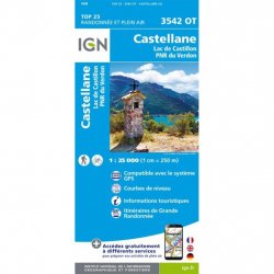 Buy IGN Top 25 Castellane Lac de Castillon /3542OT