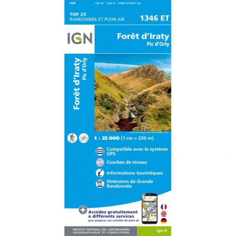IGN Top 25 Foret D'Irati/Pic D'Orhy /1346ET
