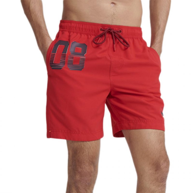 SUPERDRY Waterpolo Swim Short /Flag Red