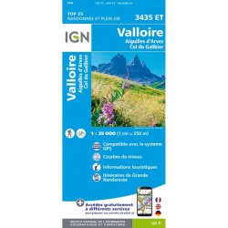 Buy IGN Top 25 Valloire - Aiguilles d'Arves / 3435ET