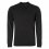 NO EXCESS Pullover Crewneck Relief Garment Dyed + Stone Washed /black
