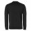 NO EXCESS Pullover Crewneck Relief Garment Dyed + Stone Washed /black