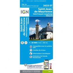 Buy IGN Top 25 St Jean de Maurienne /3433ET