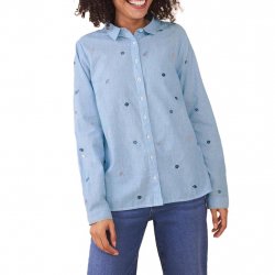 Buy WHITE STUFF Carrie Embroidered Shirt /blue multi