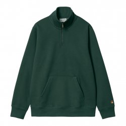 Buy CARHARTT WIP Hood Chase Neck Zip Sweat /discovery green gold