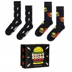 Buy HAPPY SOCKS Blast Off Burger Pack de 2 Sock