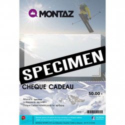 Buy Montaz.com Chèque Cadeaux (voir bouton en bas de page du site)