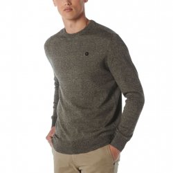 Buy NO EXCESS Pullover Crewneck 2 Coloured Melanged /stone