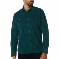 Buy NO EXCESS Shirt Corduroy Solid /ocean