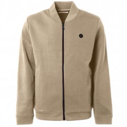 Buy NO EXCESS Sweater Full Zipper 2 coloured melange /stone