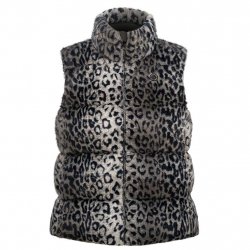 Buy POIVRE BLANC Synthetic Down Ski Vest /leopard grey