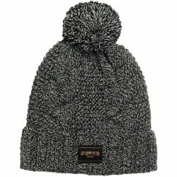 Buy SUPERDRY Cable Knit Beanie Hat /black fleck