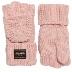 Buy SUPERDRY Cable Knit Gloves /pink fleck
