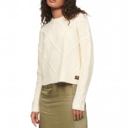 Buy SUPERDRY Chunky Cable Knit Jumper /coconut milk white