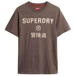 Buy SUPERDRY Workwear Logo Vintage T Shirt /cocoa brown marl
