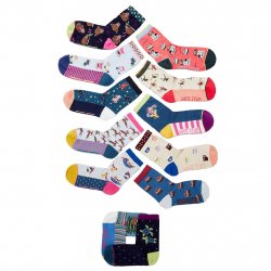 Buy WHITE STUFF 12 Days Christmas Socks Advent /Navy Multi