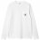 CARHARTT WIP Pocket Ls Tshirt /white
