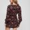 SUPERDRY Printed V Neck Mini Tea Dress /mori floral brown
