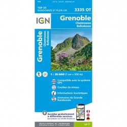 Buy IGN Top 25 Grenoble Chamrousse /3335OT