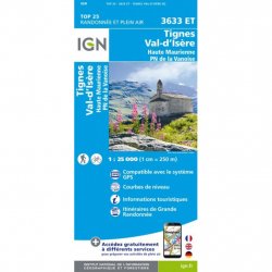 Buy IGN Top 25 Tignes Val d'Isere Haute Maurienne /3633ET