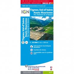 Buy IGN Top 25 Tignes Val d'Isère Haute Maurienne Résistante /3633ET