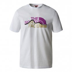 Buy THE NORTH FACE Mountain Line Tee /white purple cactus flower
