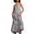 SUPERDRY Vintage Long Beach Cami Dress /maze print navy