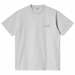 Buy CARHARTT WIP American Script Ss Tshirt /ash heather