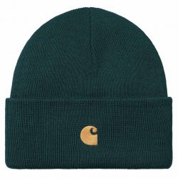 Buy CARHARTT WIP Chase Beanie /duck blue gold