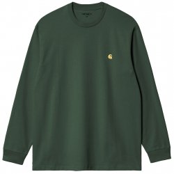 Buy CARHARTT WIP Chase Ls Tshirt /sycamore tree gold