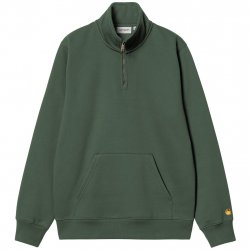 Buy CARHARTT WIP Chase Neck Zip Sweat /sycamore tree gold