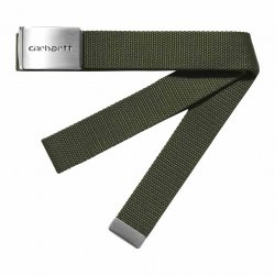 Buy CARHARTT WIP Clip Belt Chrome /office green