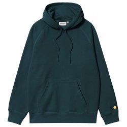 Buy CARHARTT WIP Hooded  Chase Sweat /duck blue gold