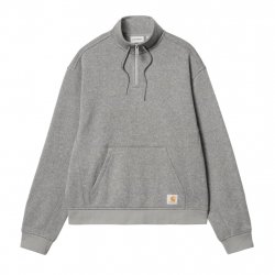 Buy CARHARTT WIP Luther Half Zip Sweat /misty grey heather