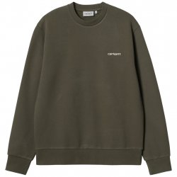 Buy CARHARTT WIP Script Embroidery Sweat /cypress white