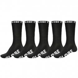 Buy GLOBE Blackout Crew Sock 5 Pack /black black