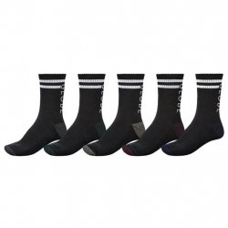 Buy GLOBE Carter Crew Sock 5 Pack /black assorted