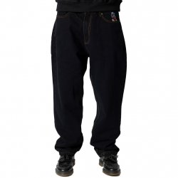 Buy JACKER Big Pharma Denim Baggy Pant /black