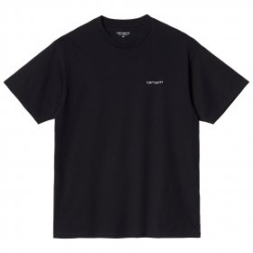 CARHARTT WIP Script Embroidery Ss TShirt /black white