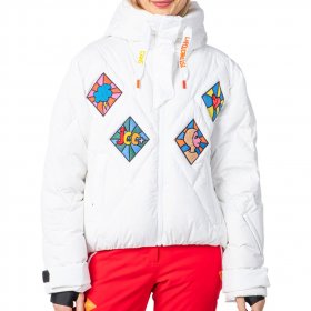 ROSSIGNOL CASTELBAJAC Lumy Down Bomber Jacket  W /white