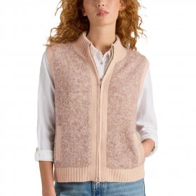 WHITE STUFF Becky Boucle Gilet /lgt natural