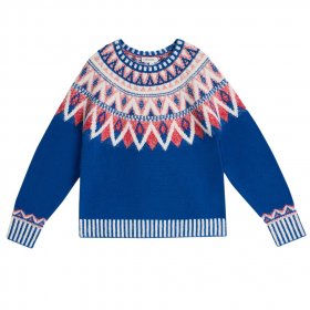 WHITE STUFF Sapphire Fairisle Jumper /blue multi