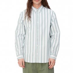 Buy CARHARTT WIP L/s Dillion Shirt /dillion stripe chervil white