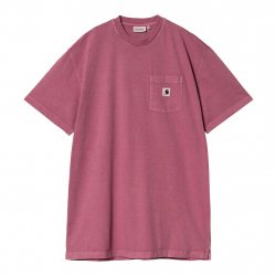 Buy CARHARTT WIP Nelson Grand T-Shirt W /magenta garment dyed
