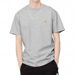Buy CARHARTT WIP S/s Chase T-Shirt /ash heather gold