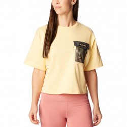 Buy COLUMBIA Painted Peak Knit Ss Cropped Top W /sunkissed shark